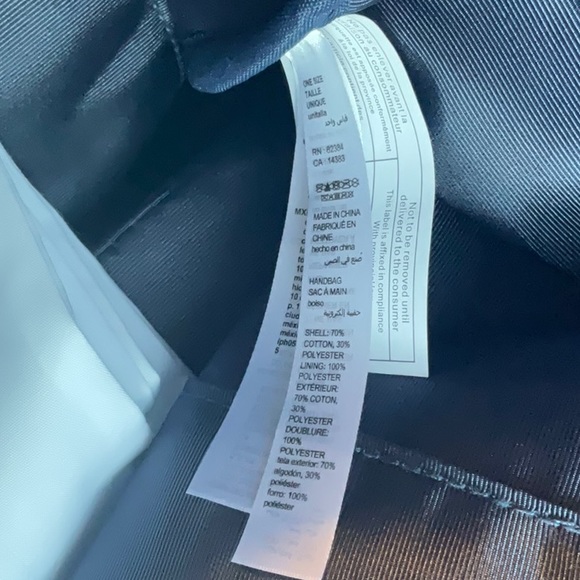 Draper James Savannah Blue Denim and White Weekender Zippered Tote, NWT - Picture 15 of 16